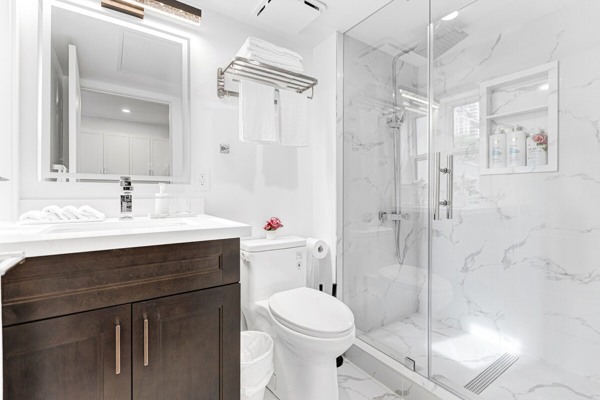 Original listing bathroom photo 1 for Stylish New Build | 2BR • Free Parking • TTC