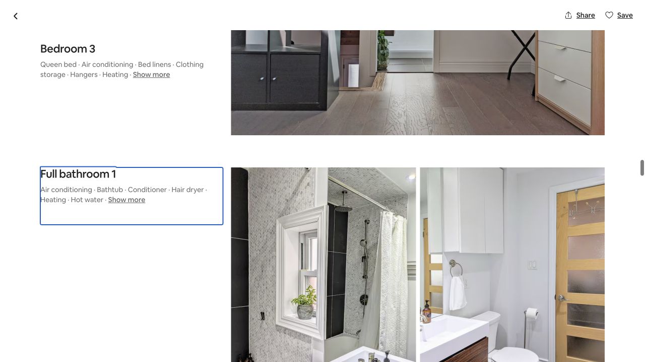 Audited screenshot — original bathroom photo unavailable for 3BR Family Home | Free Parking | Near Lake