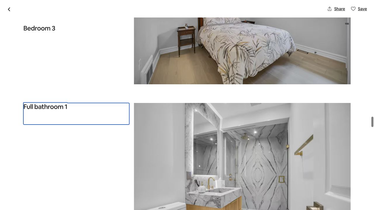 Audited shower evidence for Luxury & spacious house in Upscale district.