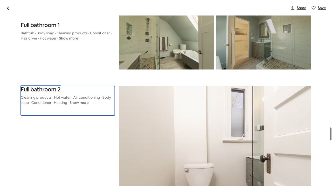 Audited shower evidence for Seaton Village House