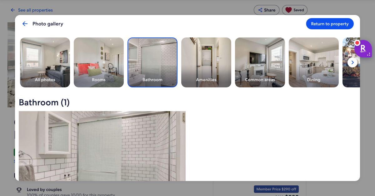 Audited shower evidence for Casa Hotels: Chic Suite w Fireplace Leslieville