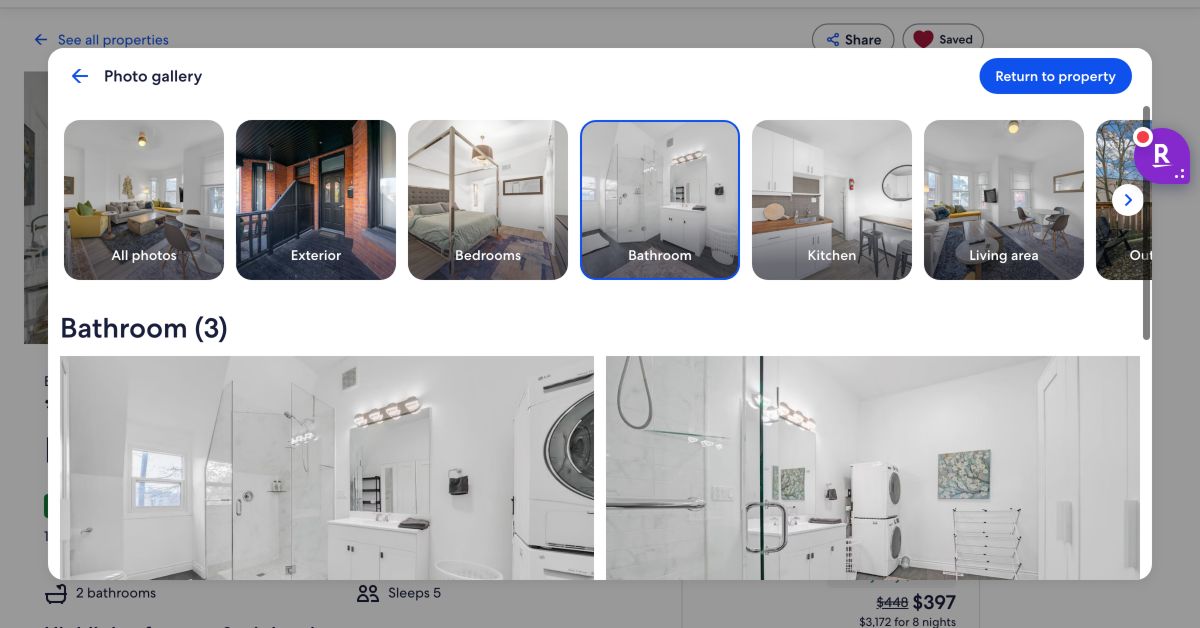 Audited shower evidence for *Spacious* - 2 BDRM home in Kensington Market