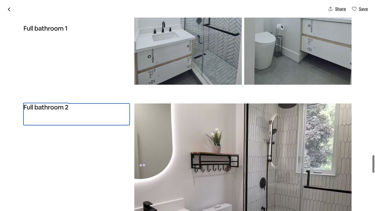 Audited shower evidence for 3 bedrooms House, sleeps 6 / free parking